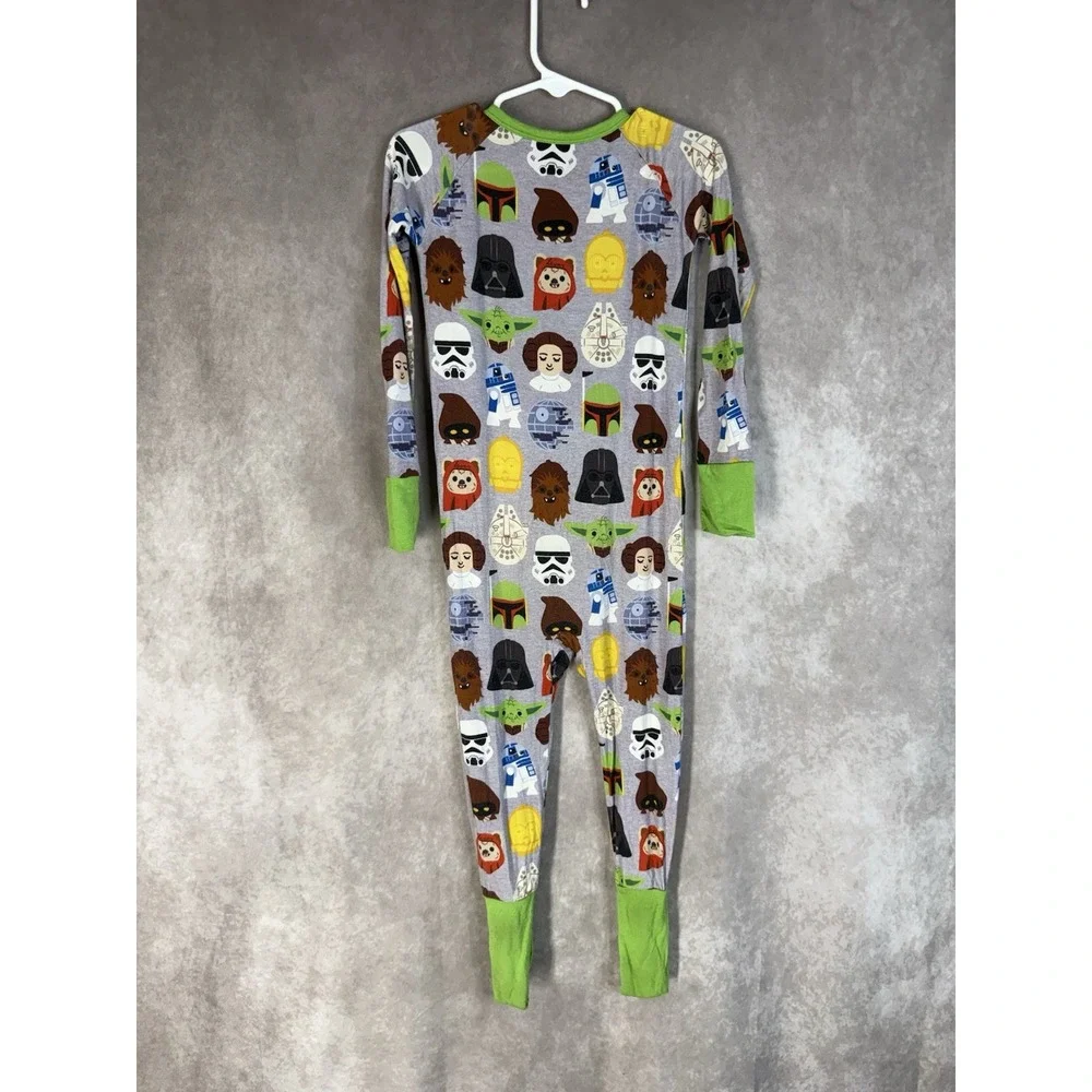 Little Sleepies Zippy Star Wars One Piece Bamboo Pajamas Kids Size 3T